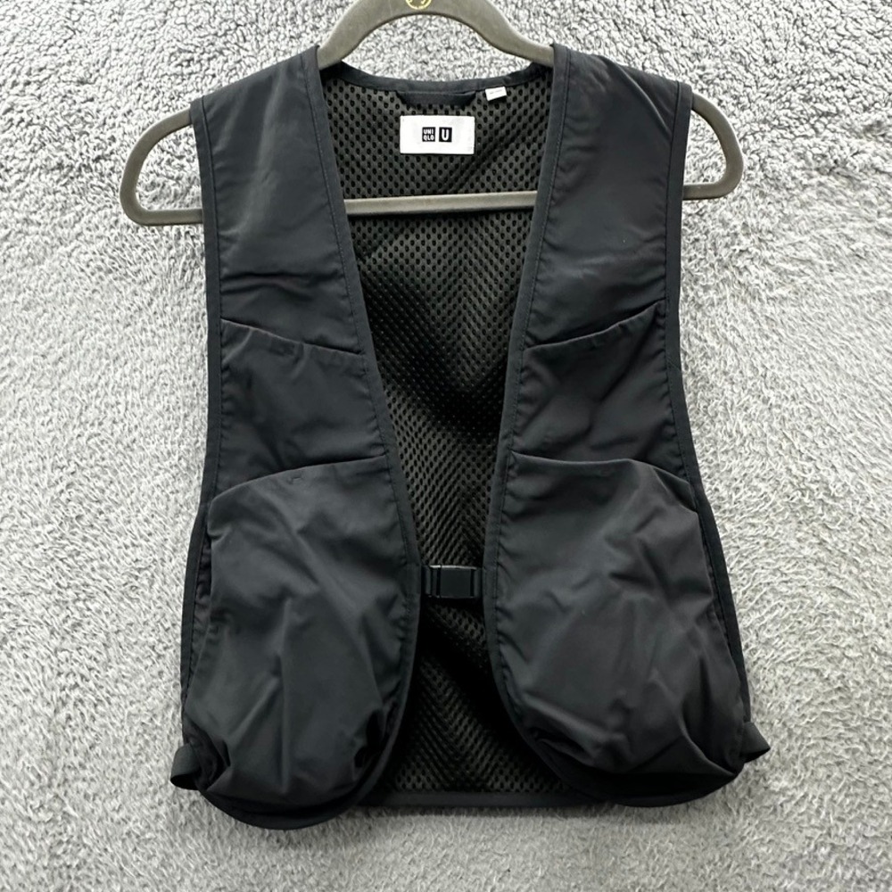 Uniqlo U Mens Small Utility Vest Black Christophe Lemaire Techwear Gorpcore